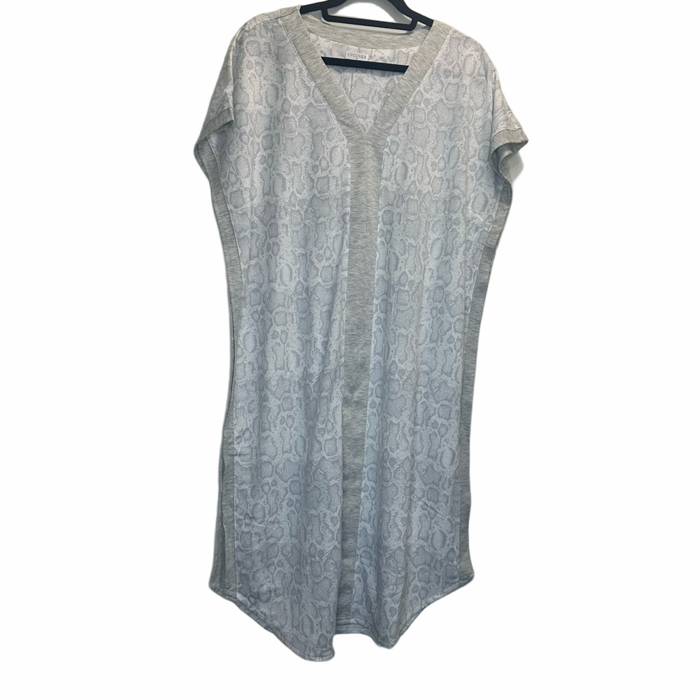 NWT Uncover Gray Snakeskin Cover Up Dress Size Medium